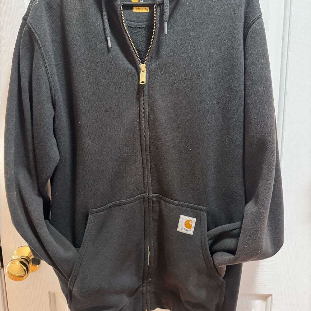Carhartt Black Zip Up Sweater